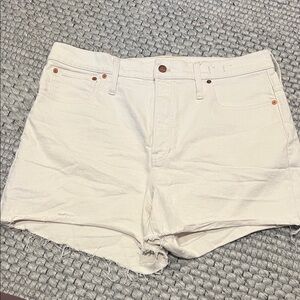 Madewell Off-White Jean Shorts